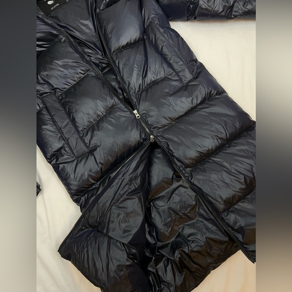Zara Down Puffer Jacket | Size M | color navy blue - Picture 6 of 9